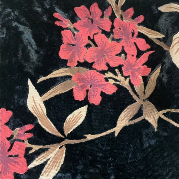 Lush Floral Velvet Mini Dress - Picture 5 of 10